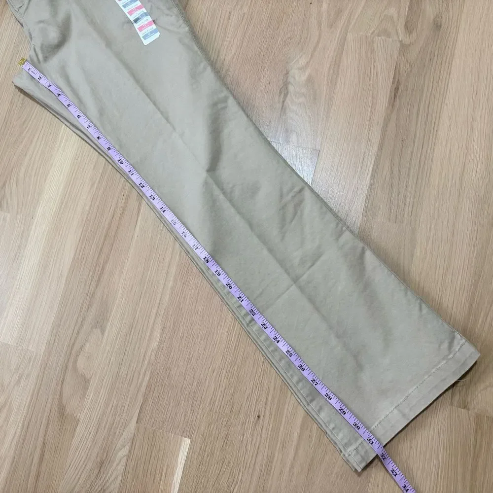 OLD NAVY NWT Women’s Bootcut Khaki Pants High Rise Tan Beige Size 12